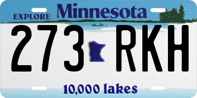 MN license plate 273RKH