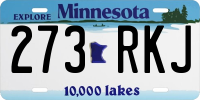 MN license plate 273RKJ