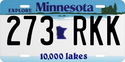 MN license plate 273RKK