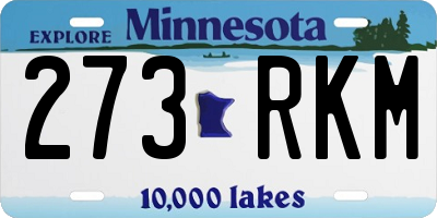 MN license plate 273RKM