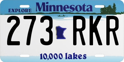 MN license plate 273RKR