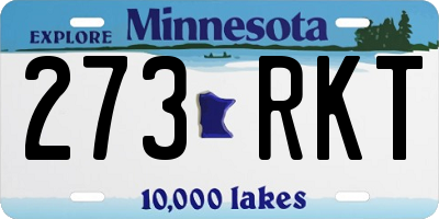 MN license plate 273RKT