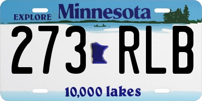 MN license plate 273RLB