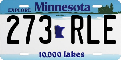 MN license plate 273RLE