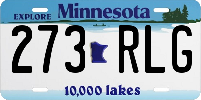 MN license plate 273RLG
