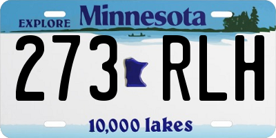 MN license plate 273RLH