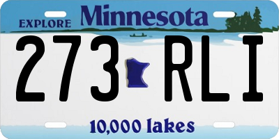 MN license plate 273RLI