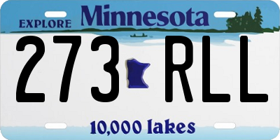 MN license plate 273RLL