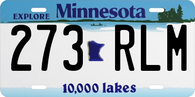 MN license plate 273RLM