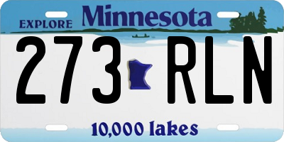 MN license plate 273RLN