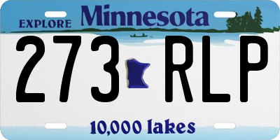 MN license plate 273RLP