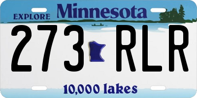 MN license plate 273RLR