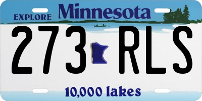 MN license plate 273RLS