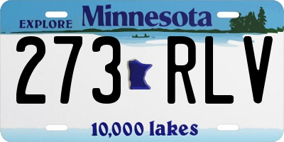 MN license plate 273RLV