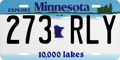 MN license plate 273RLY