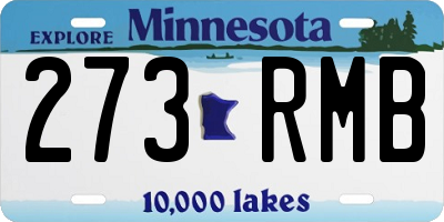 MN license plate 273RMB
