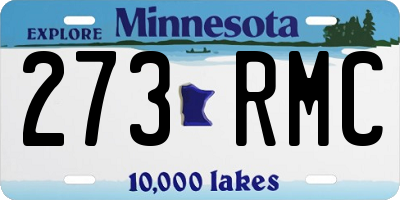 MN license plate 273RMC