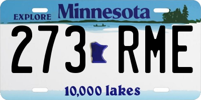 MN license plate 273RME