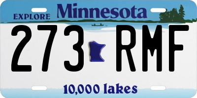 MN license plate 273RMF