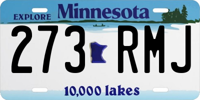 MN license plate 273RMJ