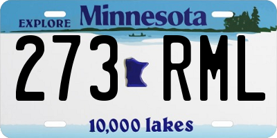MN license plate 273RML