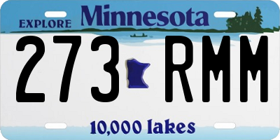 MN license plate 273RMM