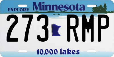 MN license plate 273RMP