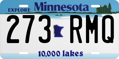 MN license plate 273RMQ