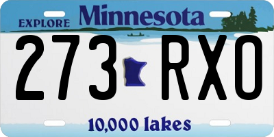 MN license plate 273RXO