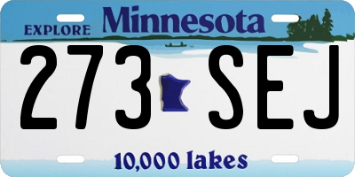 MN license plate 273SEJ