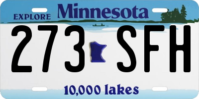 MN license plate 273SFH