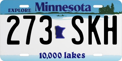 MN license plate 273SKH