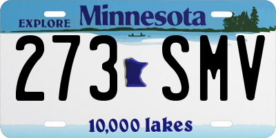 MN license plate 273SMV