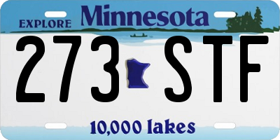 MN license plate 273STF