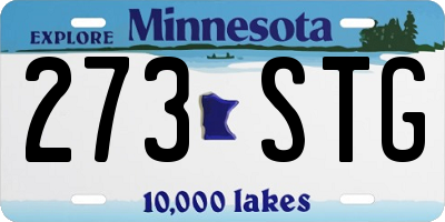 MN license plate 273STG