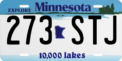 MN license plate 273STJ
