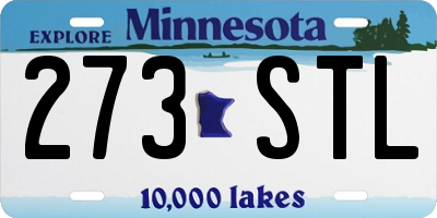 MN license plate 273STL