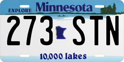 MN license plate 273STN