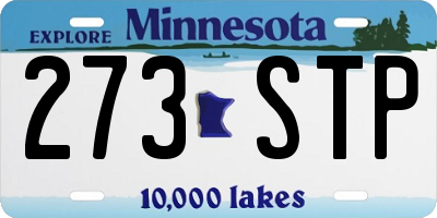 MN license plate 273STP