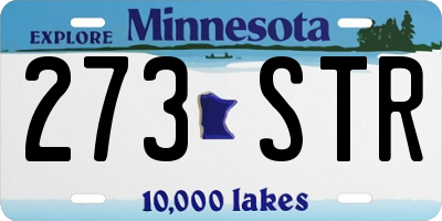 MN license plate 273STR