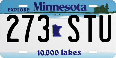 MN license plate 273STU