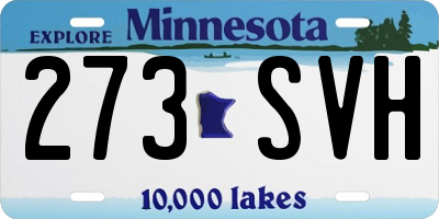 MN license plate 273SVH
