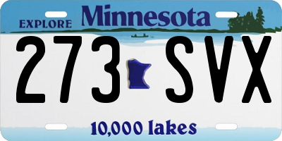 MN license plate 273SVX