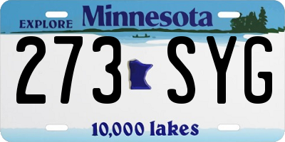MN license plate 273SYG