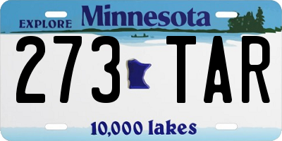 MN license plate 273TAR
