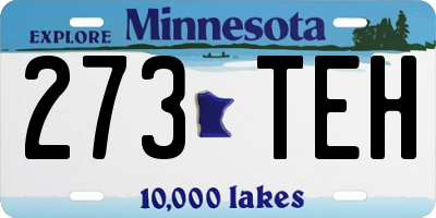 MN license plate 273TEH