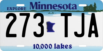 MN license plate 273TJA