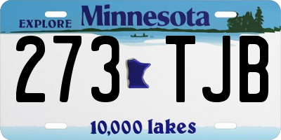 MN license plate 273TJB