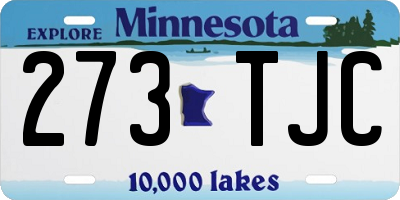 MN license plate 273TJC