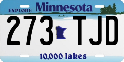 MN license plate 273TJD